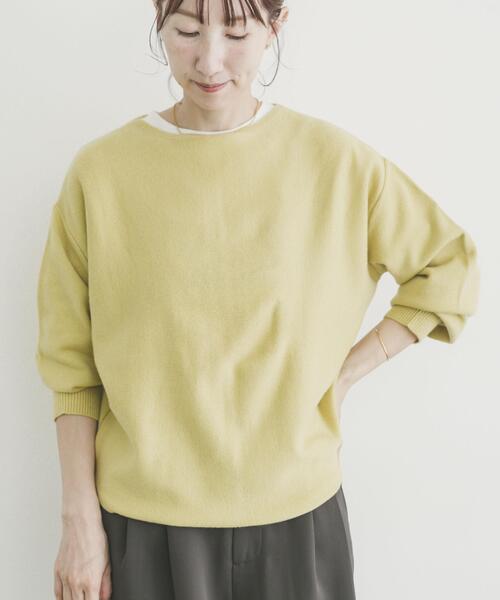 ITEMS URBANRESEARCH（アイテムズ アーバンリサーチ）の「リラクシーニット（ニット/セーター・レディース・イエロー系その他/グレー/ブラウン/ネイビー/ミント・FREE）」の5枚目の写真