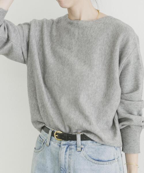 ITEMS URBANRESEARCH（アイテムズ アーバンリサーチ）の「リラクシーニット（ニット/セーター・レディース・イエロー系その他/グレー/ブラウン/ネイビー/ミント・FREE）」の6枚目の写真