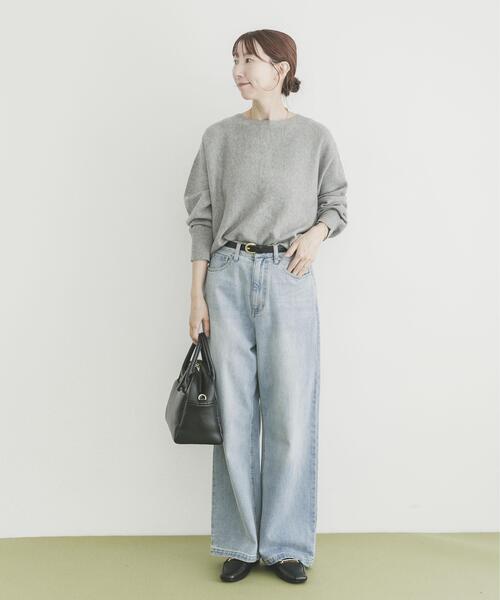 ITEMS URBANRESEARCH（アイテムズ アーバンリサーチ）の「リラクシーニット（ニット/セーター・レディース・イエロー系その他/グレー/ブラウン/ネイビー/ミント・FREE）」の10枚目の写真