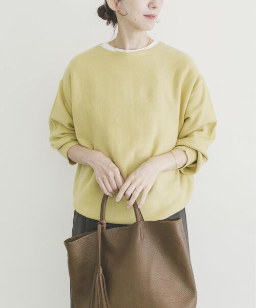 ITEMS URBANRESEARCH（アイテムズ アーバンリサーチ）の「リラクシーニット（ニット/セーター・レディース・イエロー系その他/グレー/ブラウン/ネイビー/ミント・FREE）」の18枚目の写真