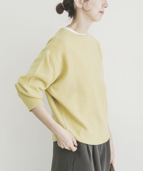 ITEMS URBANRESEARCH（アイテムズ アーバンリサーチ）の「リラクシーニット（ニット/セーター・レディース・イエロー系その他/グレー/ブラウン/ネイビー/ミント・FREE）」の19枚目の写真