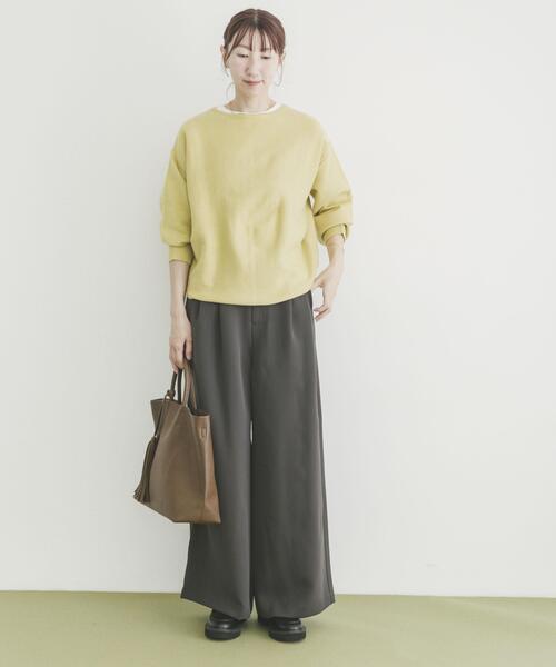 ITEMS URBANRESEARCH（アイテムズ アーバンリサーチ）の「リラクシーニット（ニット/セーター・レディース・イエロー系その他/グレー/ブラウン/ネイビー/ミント・FREE）」の21枚目の写真