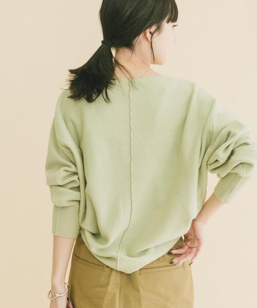ITEMS URBANRESEARCH(アイテムズ アーバンリサーチ)の「リラクシーニット(ニット/セーター・レディース・イエロー系その他/グレー/ブラウン/ネイビー/ミント・FREE)」の9枚目の写真