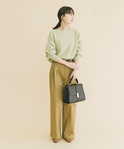 ITEMS URBANRESEARCH(アイテムズ アーバンリサーチ)の「リラクシーニット(ニット/セーター・レディース・イエロー系その他/グレー/ブラウン/ネイビー/ミント・FREE)」の12枚目の写真
