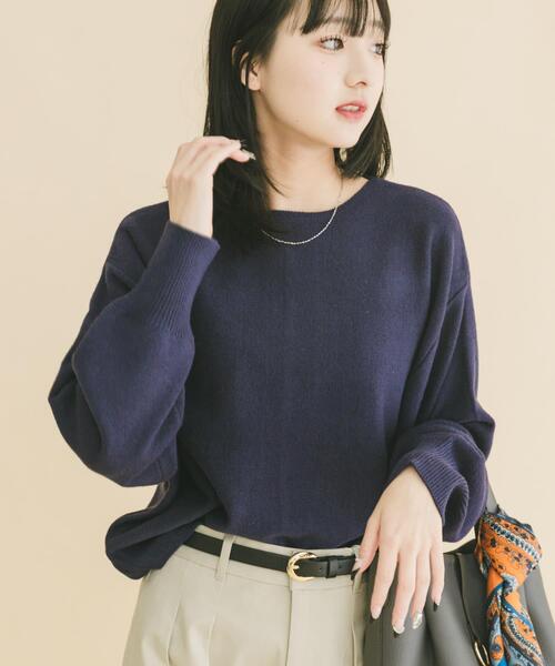 ITEMS URBANRESEARCH(アイテムズ アーバンリサーチ)の「リラクシーニット(ニット/セーター・レディース・イエロー系その他/グレー/ブラウン/ネイビー/ミント・FREE)」の14枚目の写真