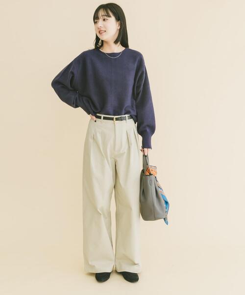 ITEMS URBANRESEARCH(アイテムズ アーバンリサーチ)の「リラクシーニット(ニット/セーター・レディース・イエロー系その他/グレー/ブラウン/ネイビー/ミント・FREE)」の15枚目の写真