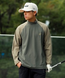 BEAMS GOLF（ビームスゴルフ）の「ORANGE LABEL / 異素材 ラグラン モックネックシャツ（Tシャツ/カットソー・メンズ）」
