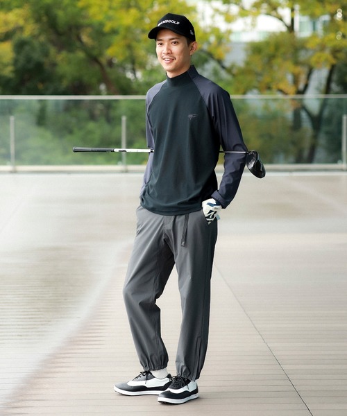 BEAMS GOLF ブラック XL ゴルフシャツ BEAMS GOLF（ビームスゴルフ）の「ORANGE LABEL / 異素材