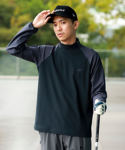 BEAMS GOLF ブラック XL ゴルフシャツ BEAMS GOLF（ビームスゴルフ）の「ORANGE LABEL / 異素材