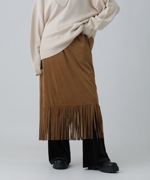 LEPSIM | スエードフリンジスカート 581647(スカート)