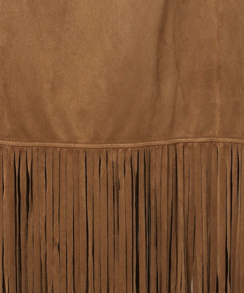 LEPSIM（レプシィム）の「スエードフリンジスカート　581647（スカート・レディース・キャメル/カーキ・FREE）」の18枚目の写真