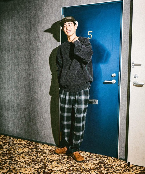 niko and...（ニコアンド）の「モールリバーシブルニットプルオーバー（ニット/セーター・メンズ・ブルー/ブラック/アイボリー/オレンジ・MEDIUM/LARGE）」の6枚目の写真