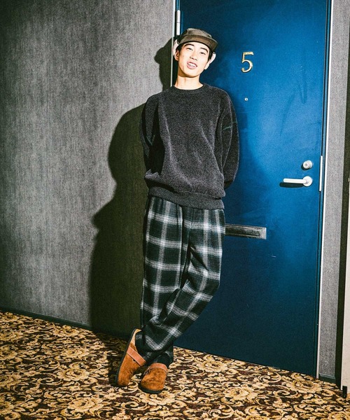 niko and...（ニコアンド）の「モールリバーシブルニットプルオーバー（ニット/セーター・メンズ・ブルー/ブラック/アイボリー/オレンジ・MEDIUM/LARGE）」の5枚目の写真