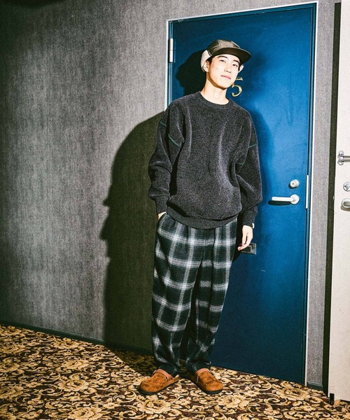 niko and...（ニコアンド）の「モールリバーシブルニットプルオーバー（ニット/セーター・メンズ・ブルー/ブラック/アイボリー/オレンジ・MEDIUM/LARGE）」の9枚目の写真