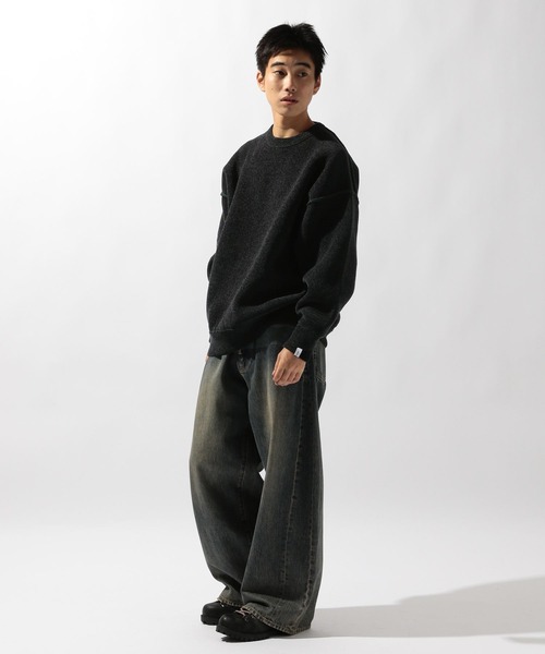 niko and...（ニコアンド）の「モールリバーシブルニットプルオーバー（ニット/セーター・メンズ・ブルー/ブラック/アイボリー/オレンジ・MEDIUM/LARGE）」の10枚目の写真