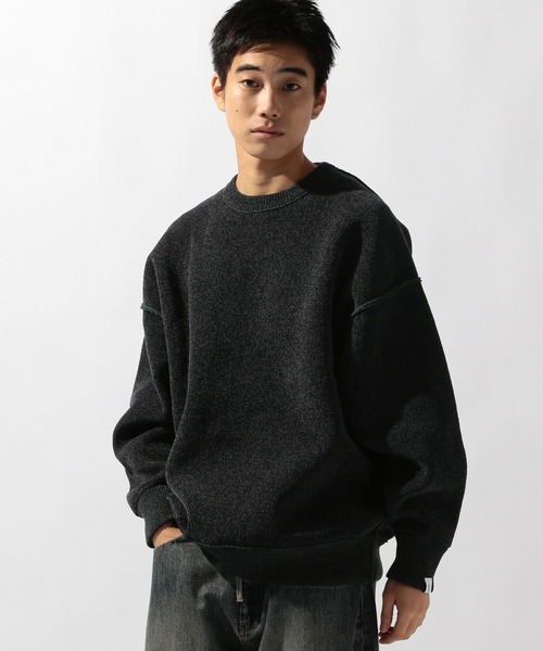 niko and...（ニコアンド）の「モールリバーシブルニットプルオーバー（ニット/セーター・メンズ・ブルー/ブラック/アイボリー/オレンジ・MEDIUM/LARGE）」の15枚目の写真