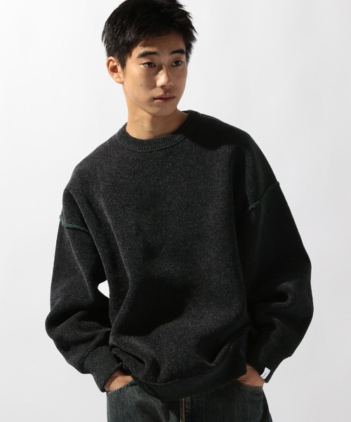 niko and...（ニコアンド）の「モールリバーシブルニットプルオーバー（ニット/セーター・メンズ・ブルー/ブラック/アイボリー/オレンジ・MEDIUM/LARGE）」の7枚目の写真