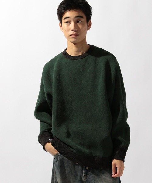 niko and...（ニコアンド）の「モールリバーシブルニットプルオーバー（ニット/セーター・メンズ・ブルー/ブラック/アイボリー/オレンジ・MEDIUM/LARGE）」の22枚目の写真