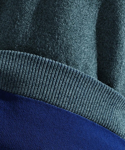 niko and...（ニコアンド）の「モールリバーシブルニットプルオーバー（ニット/セーター・メンズ・ブルー/ブラック/アイボリー/オレンジ・MEDIUM/LARGE）」の18枚目の写真