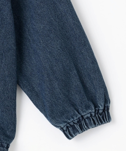 GLAZOS（グラソス）の「【SKIT0LY】フードデニムジップアップジャケット（ブルゾン・キッズ・ダークブルー/ブラック・140cm/130cm/120cm/110cm/100cm）」の5枚目の写真