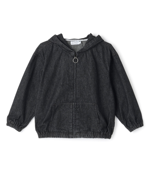 GLAZOS（グラソス）の「【SKIT0LY】フードデニムジップアップジャケット（ブルゾン・キッズ・ダークブルー/ブラック・140cm/130cm/120cm/110cm/100cm）」の10枚目の写真