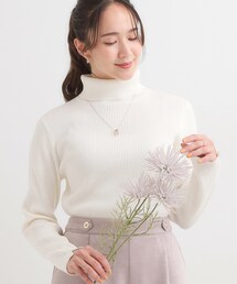 SHOO・LA・RUE | 【絶妙なゆるピタ/洗濯機可】ちくちくしにくい リブタートルネック やわらかニット【CIRCRIC】(ニット/セーター)