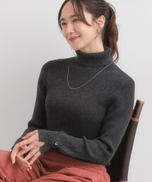 SHOO・LA・RUE | 【絶妙なゆるピタ/洗濯機可】ちくちくしにくい リブタートルネック やわらかニット(ニット/セーター)