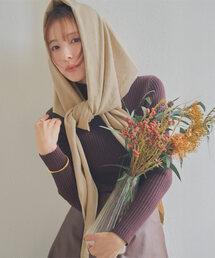 KOBE LETTUCE（コウベレタス）の「ワイドニットスカーフ（バンダナ/スカーフ）」