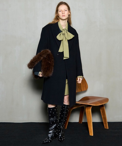 MAISON SPECIAL チェスターコート 02 黒 MAISON SPECIAL 「MAISON SPECIAL」 チェスターコート 2 ブラック