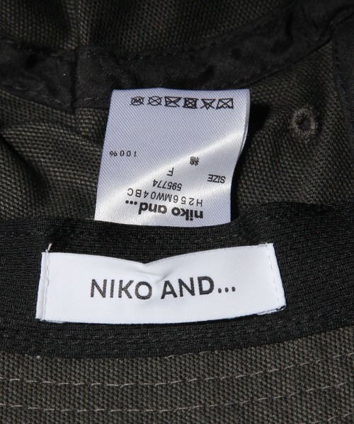 niko and...（ニコアンド）の「カレッジロゴダックハット（ハット・メンズ・ネイビー/キャメル/チャコール・FREE）」の8枚目の写真