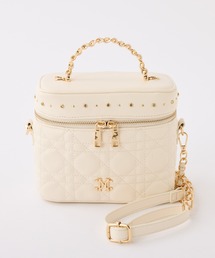 one after another NICE CLAUP | エンブレム付きキルティングバニティーバッグ(ショルダーバッグ)