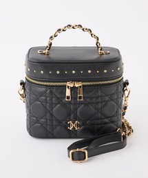 one after another NICE CLAUP | エンブレム付きキルティングバニティーバッグ(ショルダーバッグ)