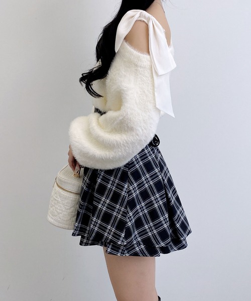 INGNI（イング）の「バックレースアップチェック柄タックフレアスカート（スカート・レディース・ブラウン系その他2/ブラック系・FREE）」の10枚目の写真