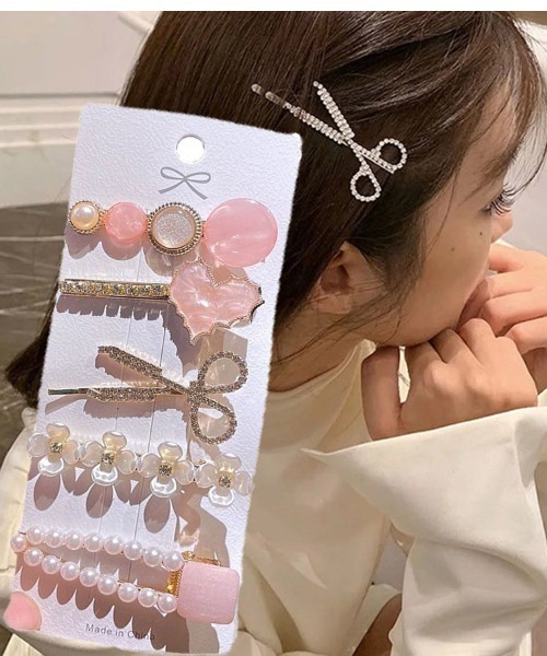セール】ヘアピンセット 3タイプ パール ヘアクリップ キラキラ
