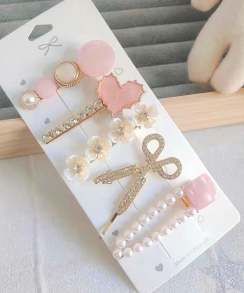 セール】ヘアピンセット 3タイプ パール ヘアクリップ キラキラ