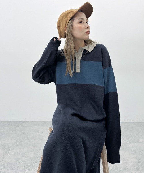 niko and（ニコアンド）の「[MODE NORM CORE] ラガーマキシニット