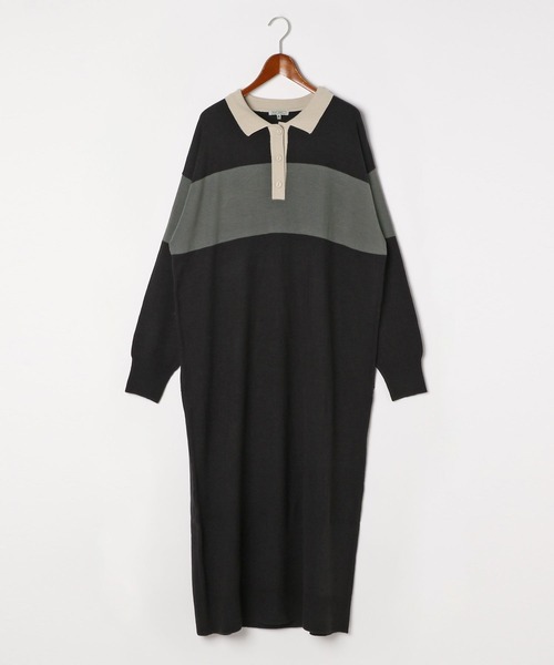 MODE NORM CORE] ラガーマキシニットワンピース（ワンピース）｜niko