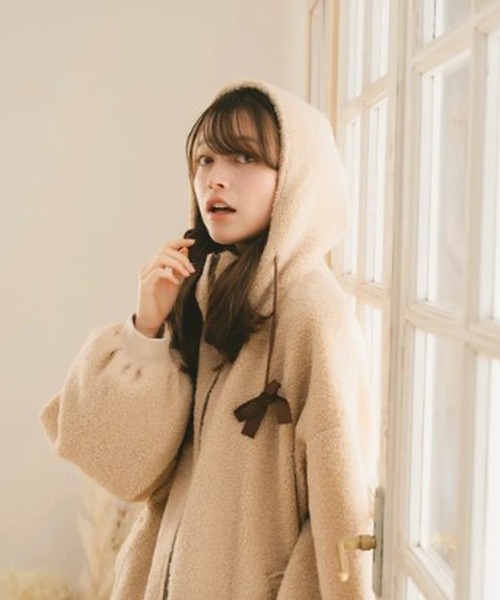 セール】リボンビッグボアジャケット（その他アウター）｜amr.（アムレ