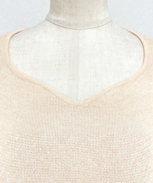 DAY CLOSET(デイ クローゼット)の「【裏起毛】ふわっと感触。長袖裏シャギーリブニットトップス レディース(ニット/セーター・レディース・ベージュ/ホワイト/アイボリー/ブラック・FREE)」の17枚目の写真