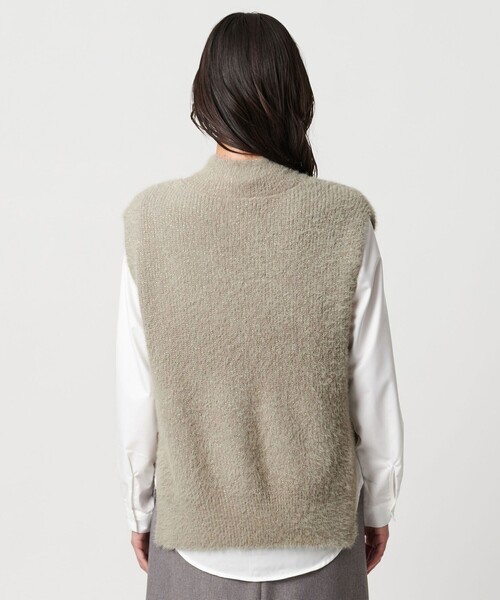 A DAY IN THE LIFE UNITED ARROWS（アデイインザライフユナイテッドアローズ）の「ラメフェザー ハイネックベスト＋シャツ ＜A DAY IN THE LIFE＞（ニット/セーター・レディース・ベージュ・FREE）」の11枚目の写真