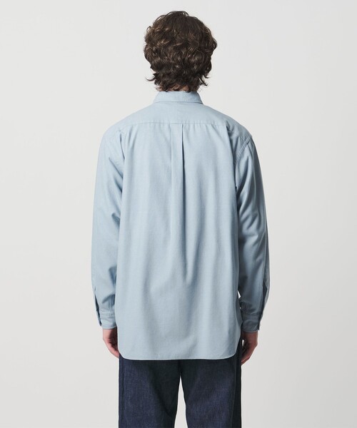 UNITED ARROWS（ユナイテッドアローズ）の「カリビアーナミルズ ブラッシュド レギュラーカラーシャツ（シャツ/ブラウス・メンズ・ライトブルー/ホワイト/ベージュ・M/S/L/XL）」の15枚目の写真