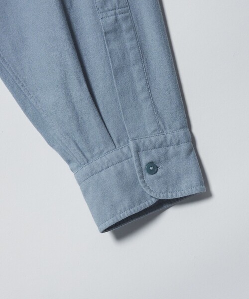 UNITED ARROWS（ユナイテッドアローズ）の「カリビアーナミルズ ブラッシュド レギュラーカラーシャツ（シャツ/ブラウス・メンズ・ライトブルー/ホワイト/ベージュ・M/S/L/XL）」の19枚目の写真