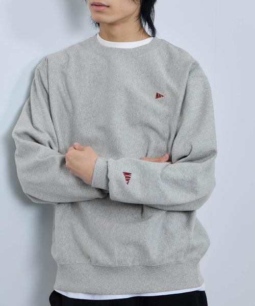 NAVY(ネイビー)の「【NAVY/ネイビー】 ユニセックス ヘビーウェイト裏起毛スウェットプルオーバー(スウェット・メンズ・オートミール/ブルーグレー/チャコール/杢グレー・M/XL/L)」の3枚目の写真
