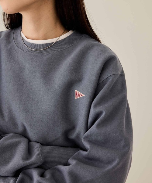 NAVY(ネイビー)の「【NAVY/ネイビー】 ユニセックス ヘビーウェイト裏起毛スウェットプルオーバー(スウェット・メンズ・オートミール/ブルーグレー/チャコール/杢グレー・M/XL/L)」の2枚目の写真
