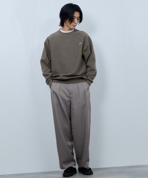 NAVY(ネイビー)の「【NAVY/ネイビー】 ユニセックス ヘビーウェイト裏起毛スウェットプルオーバー(スウェット・メンズ・オートミール/ブルーグレー/チャコール/杢グレー・M/XL/L)」の10枚目の写真