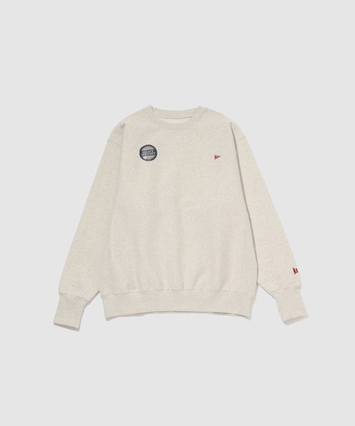NAVY(ネイビー)の「【NAVY/ネイビー】 ユニセックス ヘビーウェイト裏起毛スウェットプルオーバー(スウェット・メンズ・オートミール/ブルーグレー/チャコール/杢グレー・M/XL/L)」の14枚目の写真