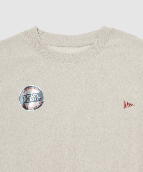 NAVY(ネイビー)の「【NAVY/ネイビー】 ユニセックス ヘビーウェイト裏起毛スウェットプルオーバー(スウェット・メンズ・オートミール/ブルーグレー/チャコール/杢グレー・M/XL/L)」の19枚目の写真