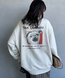 Ben Lenovitz（ベンレノビッツ）の「[BEN LENOVITZ/ベン レノビッツ] DOG FACE バックプリントスウェット（スウェット）」