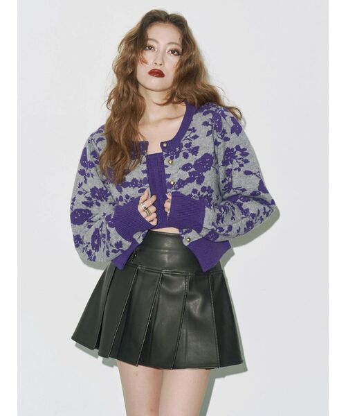 EVRIS（エヴリス）の「ヴィンテージライクプリーツミニスカート【セットアップ着用可能】（スカート・レディース・ブラック/ブラウン・SMALL/MEDIUM）」の21枚目の写真