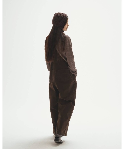 TODAYFUL（トゥデイフル）の「TODAYFUL Frontzip Twill Salopette 12520318（サロペット/オーバーオール・レディース・ブラウン/オフホワイト・36/38）」の11枚目の写真